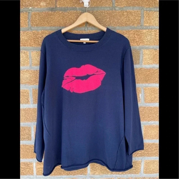LISA TODD Kiss Kiss Sweater size 3 x - Picture 1 of 6